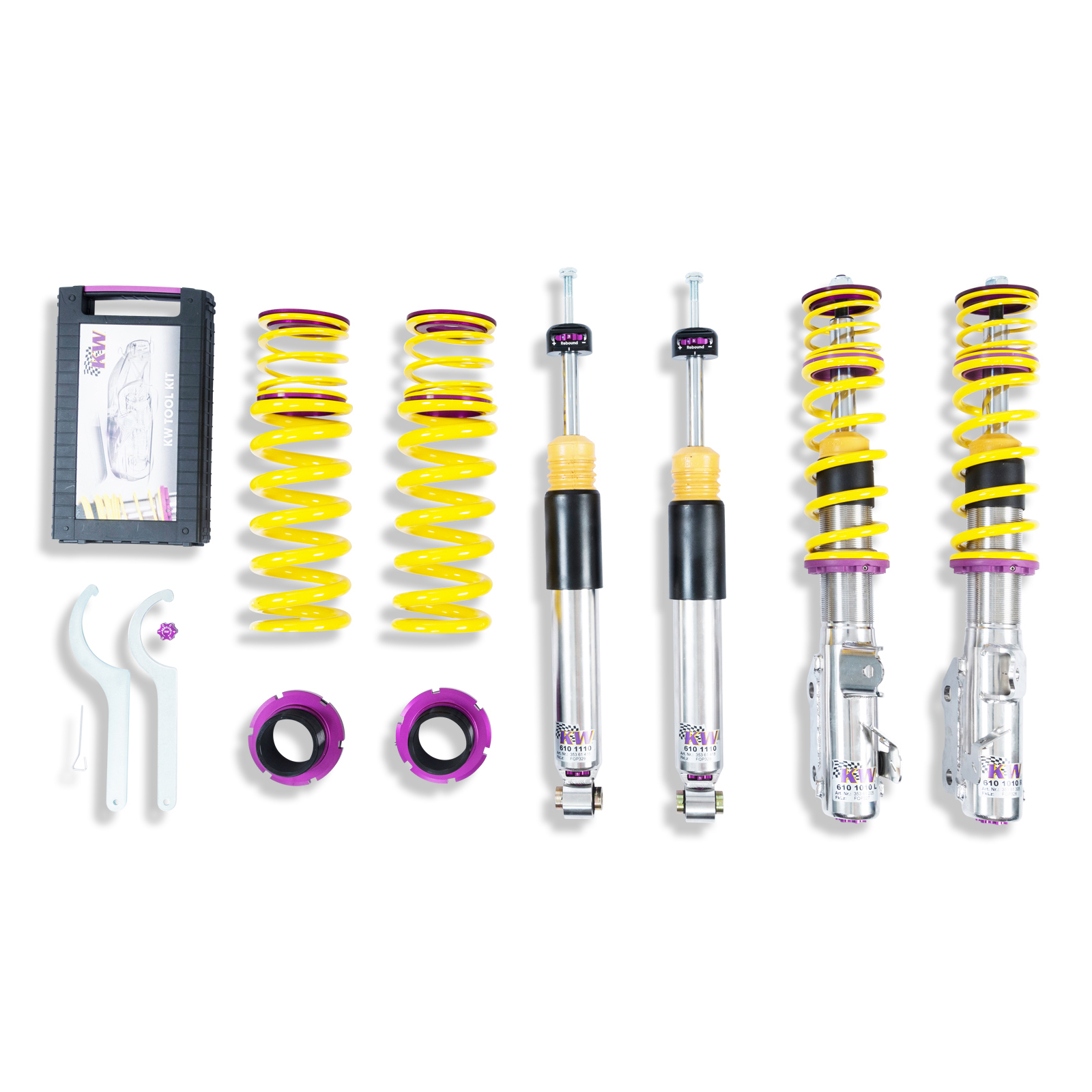a.kamome ③ 2.5-5 Inch Adjustable Coilovers 3 Inch Rear Lift Springs and