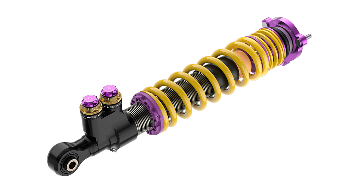 The ergonomically shaped adjustment wheels are used to set the compression and rebound forces separately in both low-speed and highspeed range without having to use any tools.