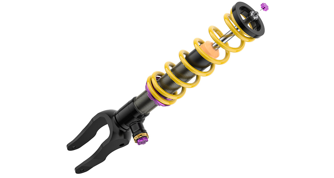 With six clicks in the low-speed pressure stage (seven damping profiles) and 15 clicks in the high-speed pressure stage (16 damping profiles) is adjustable.