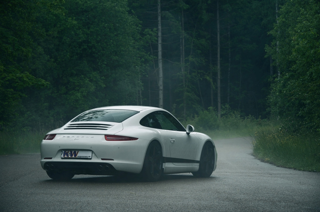 KW coilovers in a Porsche 911