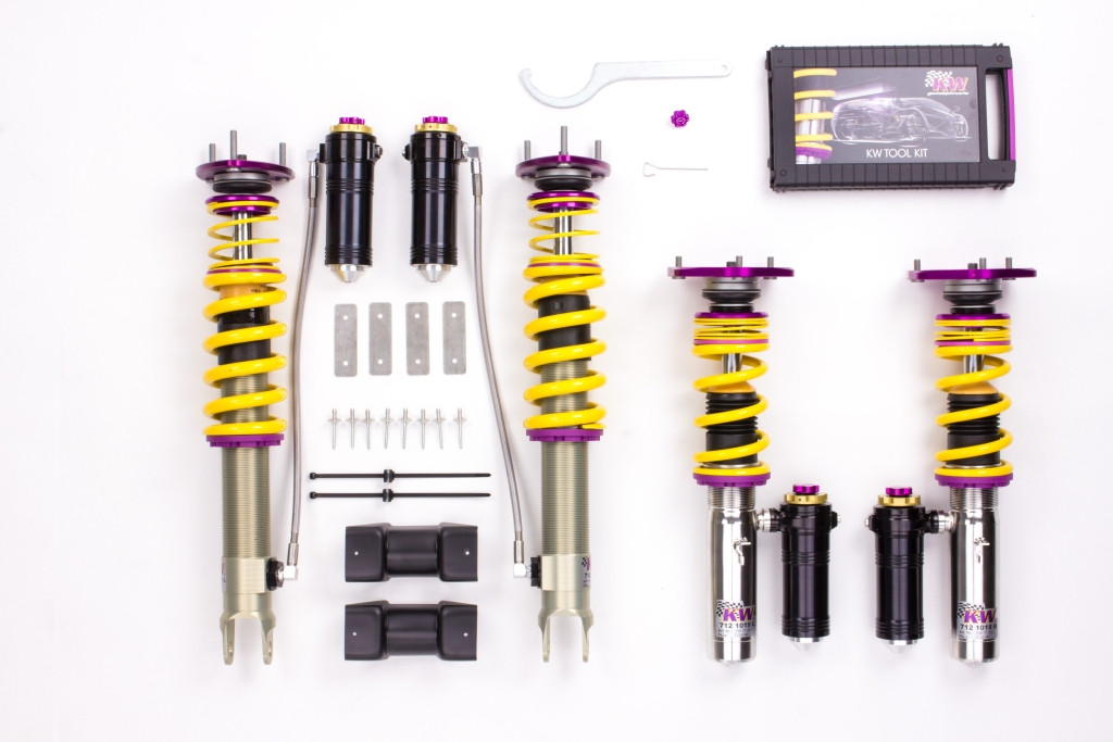 KW Clubsport 3-Way coilovers for the Porsche 911 (991)