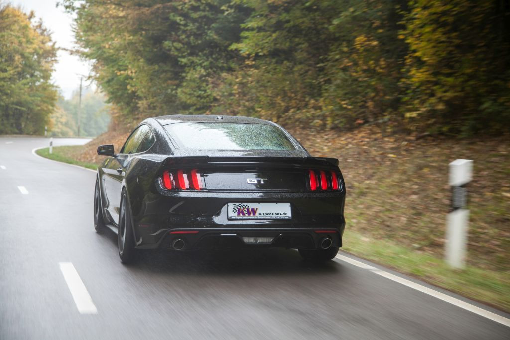 KW equipped Ford Mustang LAE on the road